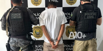 Foragido da Justiça por roubos e tráfico de drogas é preso pela polícia no interior do Piauí