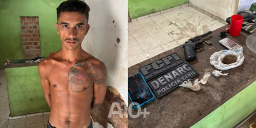 Polícia prende “Lorin”, foragido que vendia drogas ao lado de delegacia; casa da sogra funcionava como boca de fumo