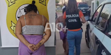 Mulher é presa suspeita de vender drogas próximo a escola em Timon; adolescente foi flagrado comprando entorpecentes