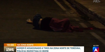 Homem é assassinado a tiros na zona Norte de Teresina; polícia investiga