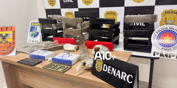 Forças de segurança interceptam carregamento de 60 kg de drogas que abasteceria o PCC em Teresina