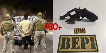 Suspeito de tentar matar rival é preso com arma de fogo, drogas e celulares roubados em Teresina