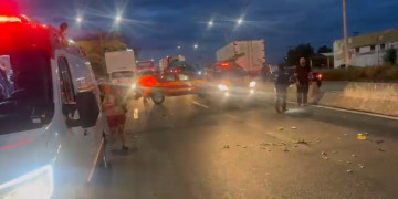 Idoso fica gravemente ferido e tem parte da perna decepada após colisão em Teresina; VÍDEO!