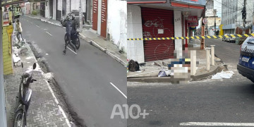 Vídeo mostra exato momento em que homem é surpreendido e executado a tiros no Centro de Teresina