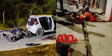 Criminosos roubam veículo, trocam tiros com a polícia e são baleados em Teresina