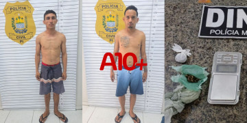 Polícia prende dupla e apreende adolescentes com drogas e veículos furtados no litoral do Piauí