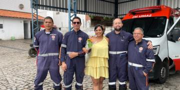 Após sofrer traumatismo cranioencefálico, vítima de acidente de trânsito reencontra equipe do SAMU que salvou sua vida em Teresina