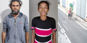 Vigia do crime e companheira são presos suspeitos de furtar R$ 3 mil em fiação de agência bancária em Teresina; VÍDEO!