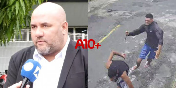 Defesa diz que acusado de matar homem a facadas não havia terminado relacionamento com companheira em Teresina; vídeo mostra assassinato