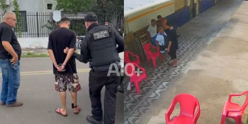 Tornozelado é preso suspeito de tentativa de roubo com agressão no interior do Piauí; câmeras registraram a ação