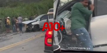 Acidente entre três carros deixa duas pessoas mortas e outras feridas no Sul do Piauí