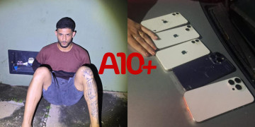 Criminoso é preso horas após realizar arrastão e roubar celulares dentro de bar na zona Leste de Teresina