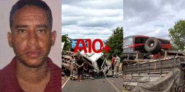 Acidente entre caminhões deixa motorista morto e outras quatro pessoas feridas no interior do Piauí