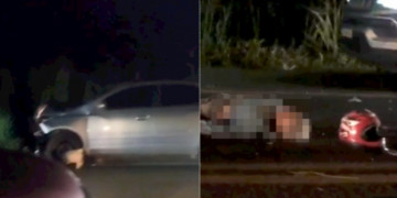 Homem morre em grave acidente entre motocicleta e carro na BR-343, na zona rural de Teresina