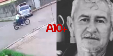 Câmeras de segurança registram momento em que motorista confunde pedais e mata ciclista prensado contra muro no Piauí