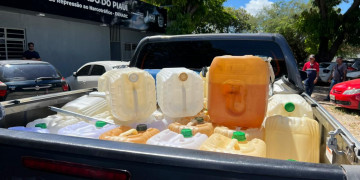 Técnico de enfermagem é preso durante operação em Teresina; drogas e mais de 100 galões de combustível são apreendidos
