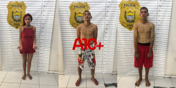 Populares tentam intervir na prisão de trio suspeito de tráfico de drogas no litoral do Piauí; PM usa spray de pimenta para conter tumulto