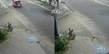 Homem e filha ficam feridos após atropelamento na zona Sul de Teresina; motorista fugiu sem prestar socorro