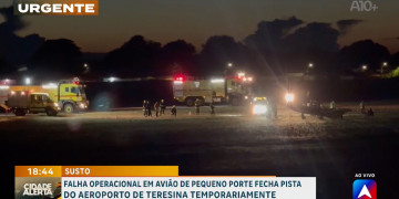 Falha operacional em avião de pequeno porte fecha pista do Aeroporto de Teresina temporariamente