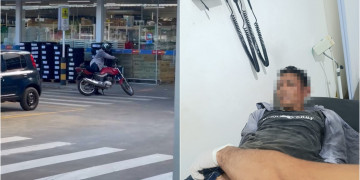 Suspeito de cometer assaltos foge de abordagem e é baleado após trocar tiros com a polícia no interior do Piauí