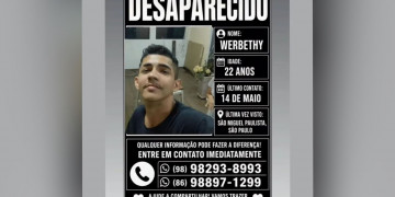 Jovem está desaparecido há mais de 1 mês em São Paulo; família, que mora no Piauí, faz apelo por informações