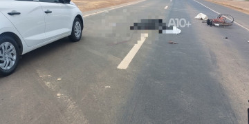 Homem morre após ser atropelado por carro na BR-343, entre Teresina e Altos