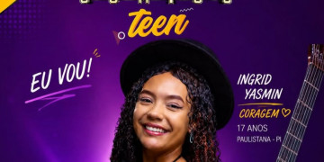 Jovem de Paulistana é confirmada no Canta Comigo Teen e vai representar o Piauí na RECORD