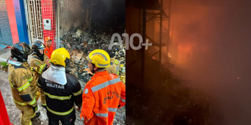 Incêndio de grandes proporções atinge depósito de bebidas e deixa estabelecimento parcialmente destruído no Piauí