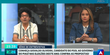 À TV Antena 10, Gisvaldo Oliveira propõe reverter a privatização da gestão dos hospitais públicos, priorizar pequenos produtores e muito mais; VÍDEO!