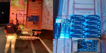 PRF apreende 200 mil maços de cigarros contrabandeados após perseguição no Piauí; motorista conseguiu fugir