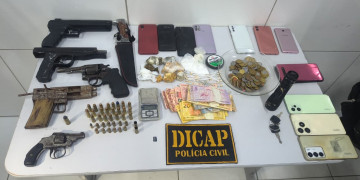 Condenado por homicídio é preso com drogas e quatro armas em Timon; delegado dá detalhes