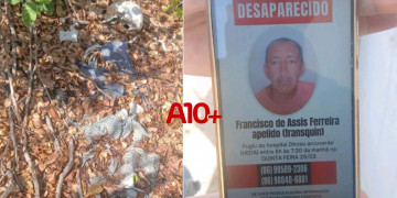 Ossada humana é encontrada em Parnaíba, e mulher reconhece roupas e pulseira do tio desaparecido