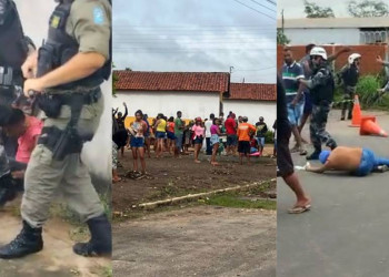 Duas pessoas são presas por disparar fogos contra a PM durante desocupação em Teresina