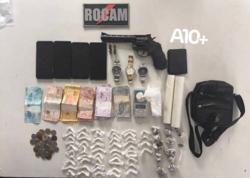 Polícia prende homens por tráfico de drogas e porte ilegal de arma de fogo na zona Sudeste de Teresina