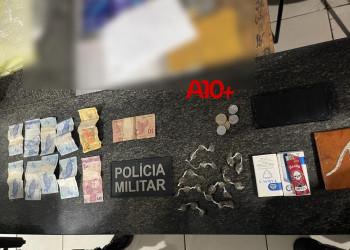 Polícia Militar flagra dupla em atitude suspeita e apreende drogas no interior do Piauí