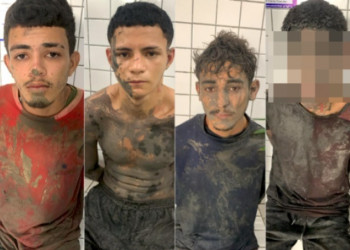 Três homens e um adolescente suspeitos de matar mulher no litoral do Piauí são capturados com armas após cerco policial
