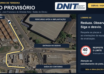 Atenção, motoristas! Desvio provisório será implantado na entrada do Dirceu nesta quarta-feira (16); veja rota