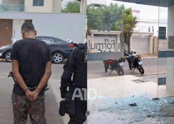 Polícia prende suspeito de quebrar porta de vidro, invadir e furtar farmácia de manipulação no Piauí