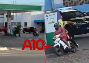 Casal desobedece ordem de parada da PRF, dá voltas em posto, e foge no Piauí; vídeo mostra ação