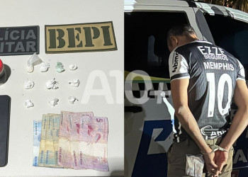 Homem já conhecido da polícia é preso com cocaína no interior do Piauí