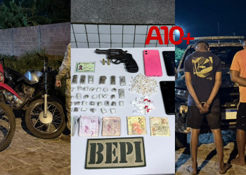 BEPI prende dupla suspeita de tráfico de drogas e roubos em Altos, Piauí