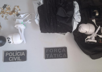 No Piauí, irmãos são presos após invadir casa de juiz; câmeras de segurança, relógios e joias foram furtados