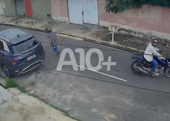 Policial é alvo de tentativa de assalto na zona Sudeste de Teresina; vídeo mostra ação