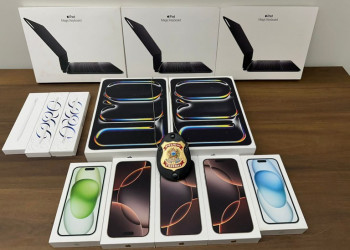 Polícia Federal apreende eletrônicos sem nota fiscal com passageira no aeroporto de Teresina