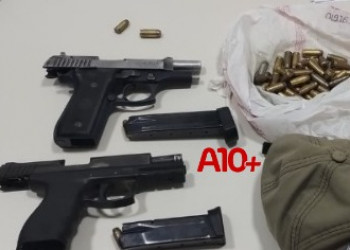 Polícia apreende duas pistolas e mais de 80 munições no Piauí; dupla suspeita conseguiu fugir