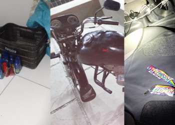 Homem é preso suspeito de tráfico de drogas, furto a comércio e adulteração de moto no interior do Piauí