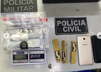 Casal embriagado é flagrado pela PM com maconha e cocaína no interior do Piauí