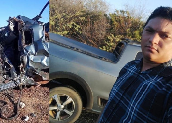 Empresário morre após colidir caminhonete contra caminhão no Piauí; vítima chegou a ficar presa nas ferragens