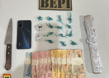 Polícia desarticula boca de fumo e prende uma pessoa em Monsenhor Hipólito, Piauí