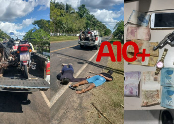 Polícia Militar captura suspeitos de roubo de motocicleta no interior do Piauí